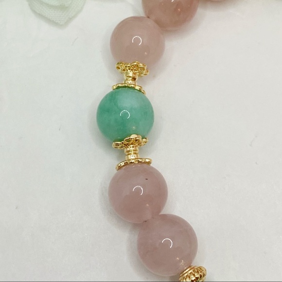 Nature Rose Quartz Tianhe Stone Bracelet - Picture 4 of 9